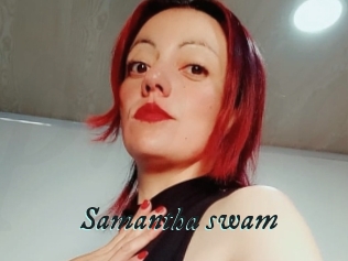 Samantha_swam